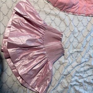 QUEEN OF SPARKLES Shimmering Pink Skater Skirt
